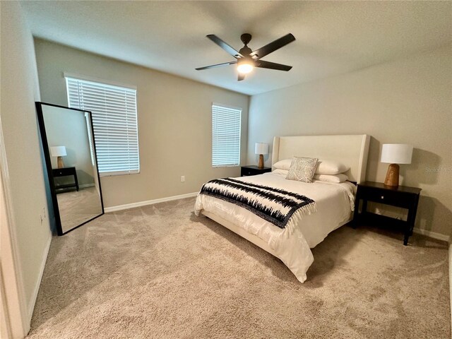 2717 Chestnut Creek Pl, Brandon, FL 33510 - carpeted bedroom with baseboards, multiple windows, and ceiling fan