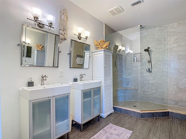3334 Purple Martin Dr Unit 212, Punta Gorda, FL 33950 - full bath featuring a walk in shower and two vanities