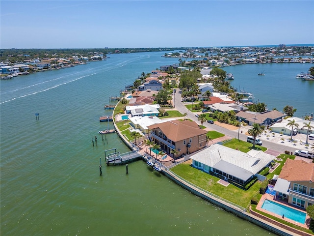 514 Harbor Dr N, Indian Rocks Beach, FL 33785 - aerial view of residential area featuring a nearby body of water