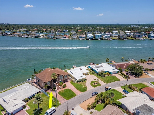 514 Harbor Dr N, Indian Rocks Beach, FL 33785 - aerial perspective of suburban area featuring a large body of water