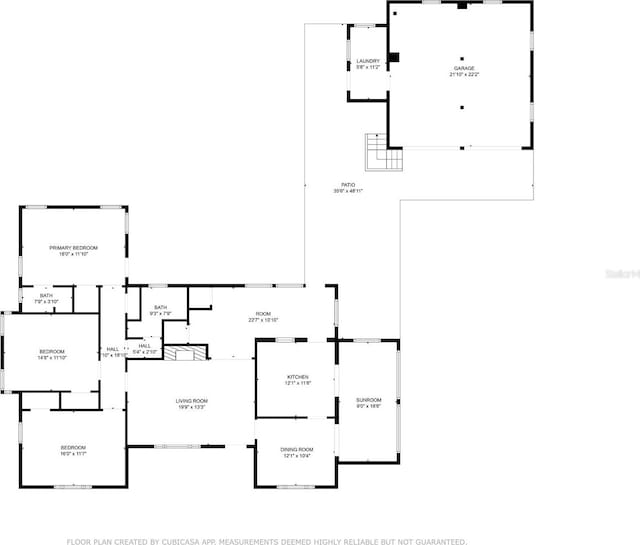 2449 16th St N, Saint Petersburg, FL 33704 - floor plan / room layout