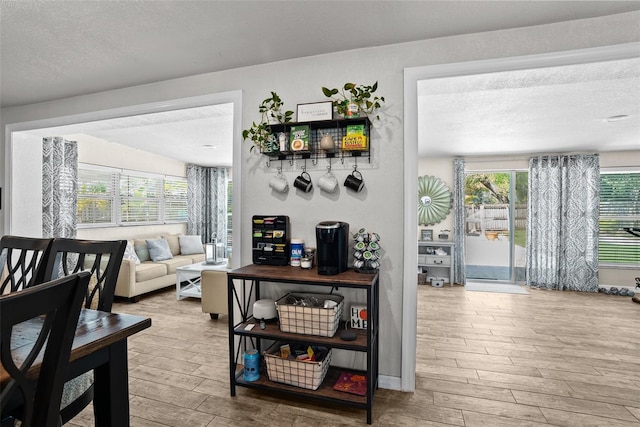 7304 Lakeside Blvd, Tampa, FL 33614 - living area with wood finished floors and a textured ceiling