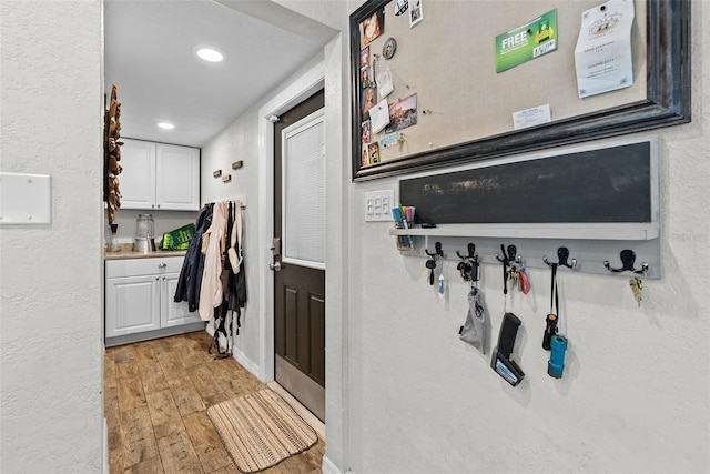7304 Lakeside Blvd, Tampa, FL 33614 - bathroom featuring wood finished floors and recessed lighting