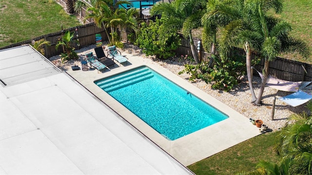 7304 Lakeside Blvd, Tampa, FL 33614 - view of swimming pool featuring a patio area and a fenced backyard