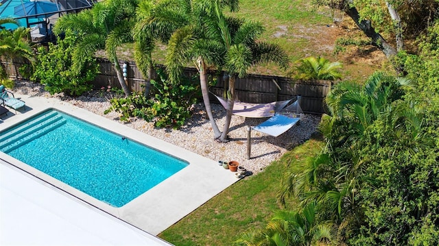 7304 Lakeside Blvd, Tampa, FL 33614 - view of swimming pool featuring a fenced backyard and a patio