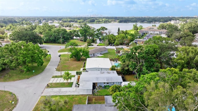 7304 Lakeside Blvd, Tampa, FL 33614 - drone / aerial view of a nearby body of water and a tree filled landscape