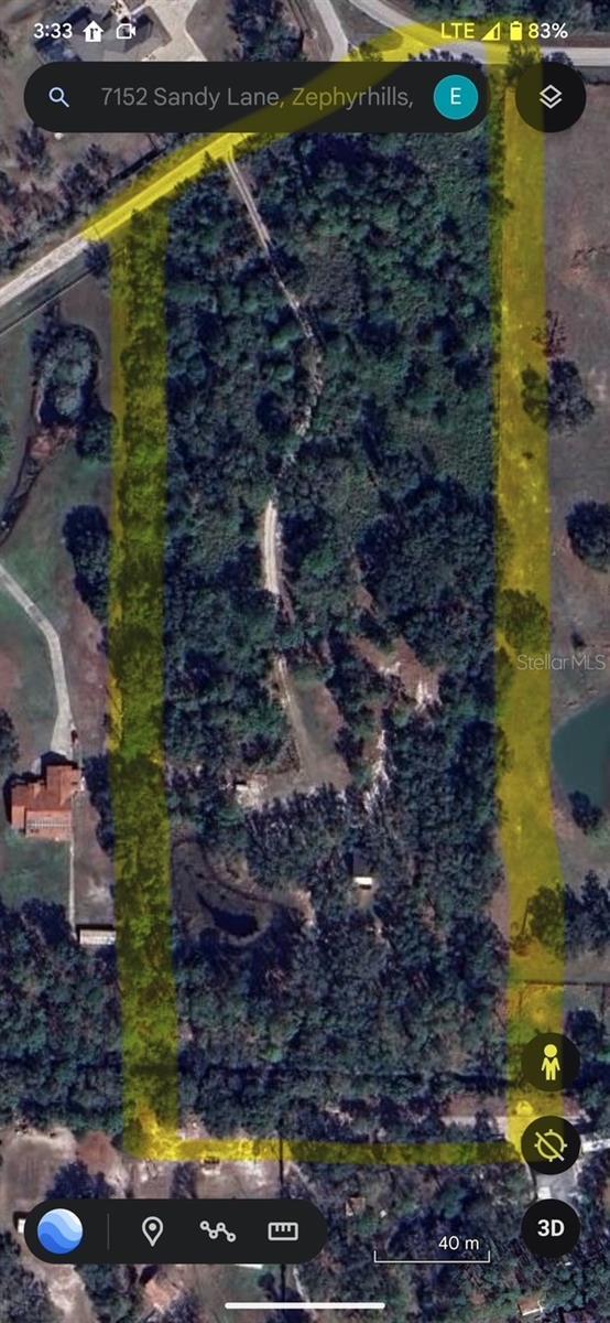 7152 Sandy Ln, Wesley Chapel, FL 33544 - aerial view of property's location