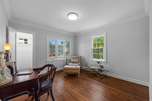 475 28th Ave N, Saint Petersburg, FL 33704 - office space featuring crown molding, wood finished floors, plenty of natural light, and baseboards