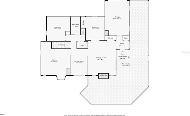 1611 County Road 753s, Webster, FL 33597 - floor plan / room layout