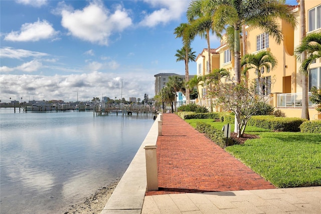521 Mandalay Ave Unit 307, Clearwater Beach, FL 33767 - dock area featuring a water view