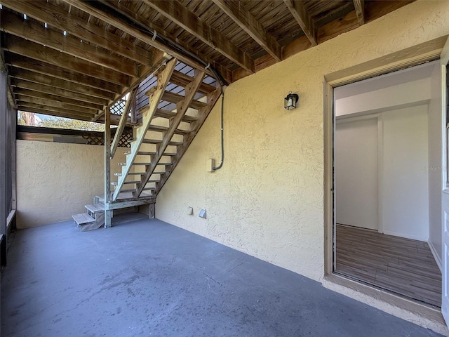 507 E Curlew Pl, Tarpon Springs, FL 34689 - view of patio / terrace featuring stairway
