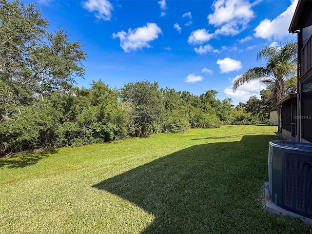 507 E Curlew Pl, Tarpon Springs, FL 34689 - view of green lawn with central AC