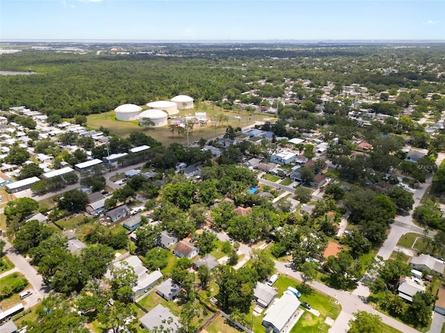 6489 30th St N, Saint Petersburg, FL 33702 - aerial view of property's location with a heavily wooded area