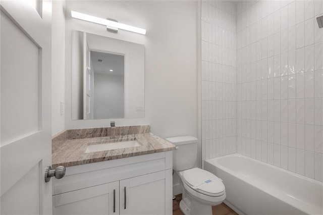 5530 N 9th St Unit 6, Tampa, FL 33604 - bathroom with toilet, vanity, and shower / bath combination