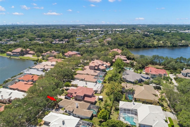 8708 Laurel Dr N, Pinellas Park, FL 33782 - aerial perspective of suburban area featuring a nearby body of water
