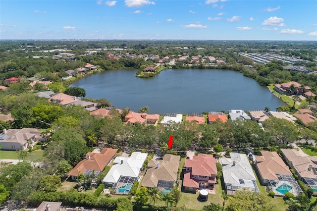8708 Laurel Dr N, Pinellas Park, FL 33782 - aerial view of property's location with nearby suburban area and a nearby body of water