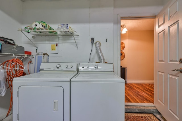 3053 S Concordia Ave Unit A, Tampa, FL 33629 - laundry area with washing machine and dryer and baseboards