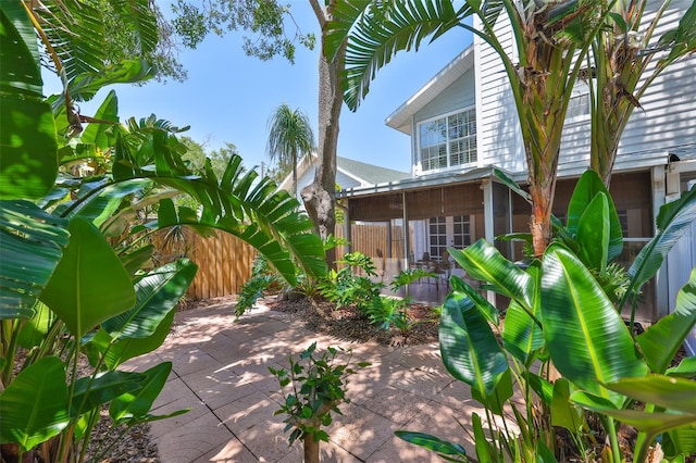 3053 S Concordia Ave Unit A, Tampa, FL 33629 - view of patio / terrace featuring a sunroom
