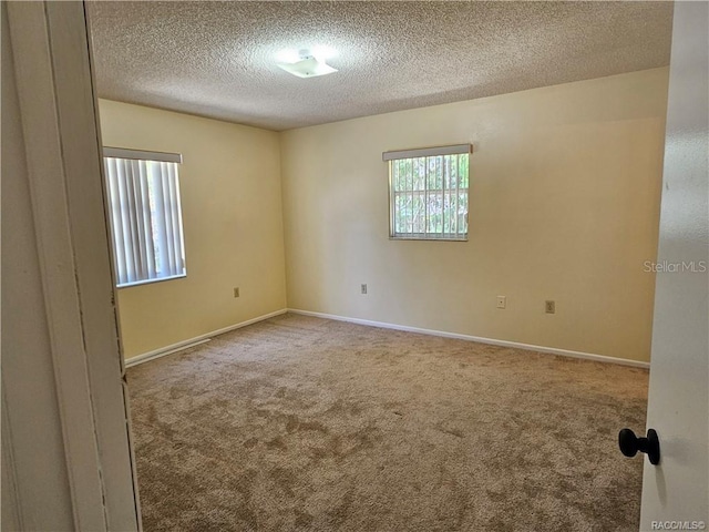 870 S Thyme Pt, Homosassa, FL 34448 - spare room with a textured ceiling, carpet flooring, and baseboards
