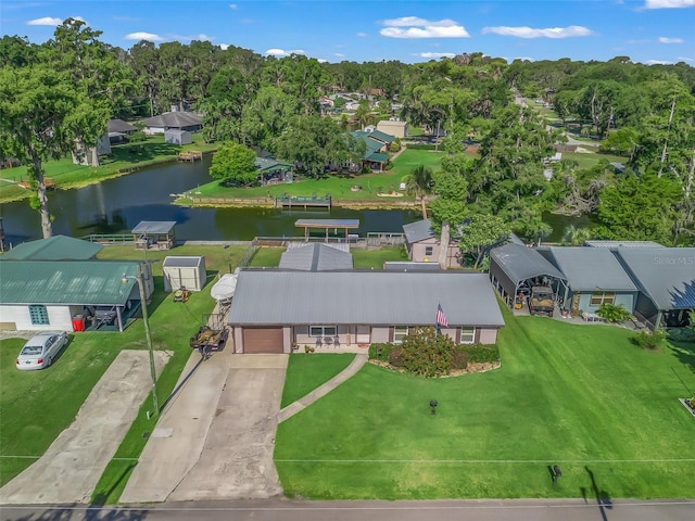 718 Crk 467, Lake Panasoffkee, FL 33538 - aerial view of a nearby body of water and a tree filled landscape
