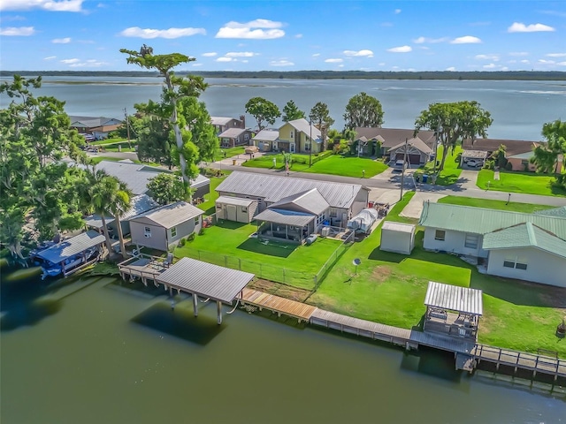 718 Crk 467, Lake Panasoffkee, FL 33538 - aerial view of residential area with a large body of water