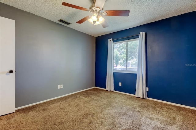 2932 Lichen Ln Unit D, Clearwater, FL 33760 - carpeted empty room with a textured ceiling, ceiling fan, and baseboards