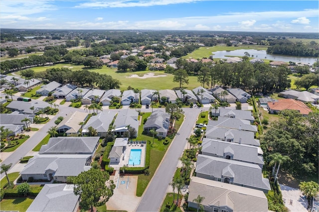 1130 Hominy Hill Dr, Trinity, FL 34655 - aerial view of property and surrounding area with nearby suburban area, a nearby body of water, and a golf club