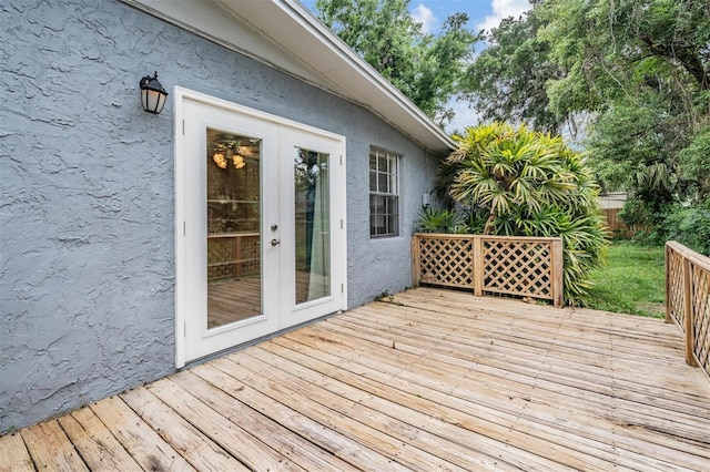 7347 Pulsar St, New Port Richey, FL 34652 - deck with french doors
