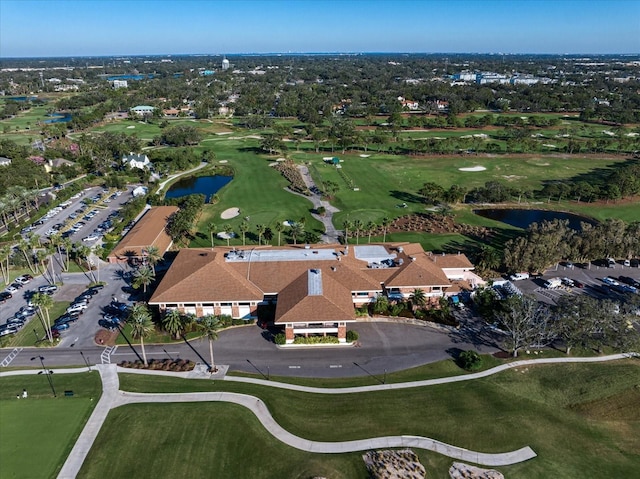 12 Country Club Ln, Belleair, FL 33756 - aerial overview of property's location with a large body of water and a local golf course