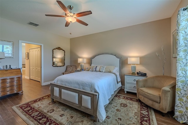 347 Cockle Shell Loop, Apollo Beach, FL 33572 - bedroom featuring wood finished floors, baseboards, and a ceiling fan