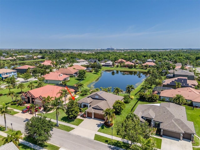 347 Cockle Shell Loop, Apollo Beach, FL 33572 - aerial view of residential area featuring a large body of water