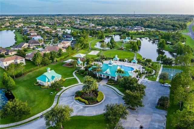 347 Cockle Shell Loop, Apollo Beach, FL 33572 - aerial view of property's location featuring a large body of water and nearby suburban area