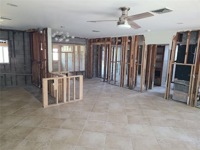 860 Bruce Ave, Clearwater Beach, FL 33767 - miscellaneous room featuring ceiling fan and tile patterned flooring