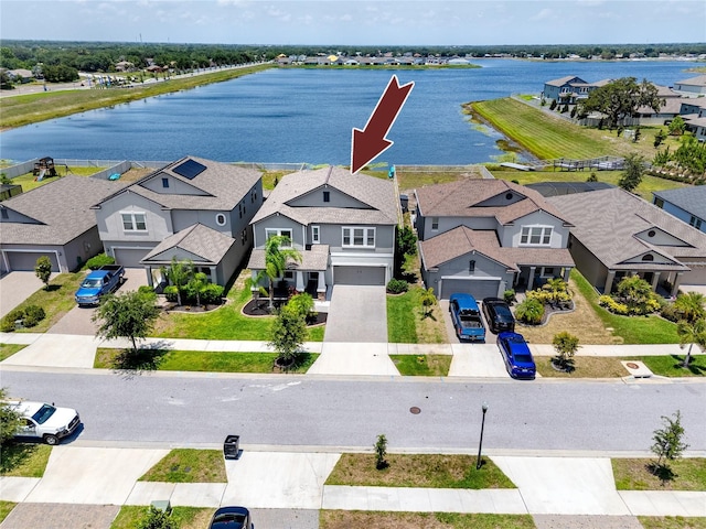 11320 Chilly Water Ct, Riverview, FL 33569 - aerial view of residential area featuring a nearby body of water