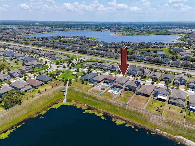 11320 Chilly Water Ct, Riverview, FL 33569 - aerial overview of property's location with nearby suburban area and a large body of water