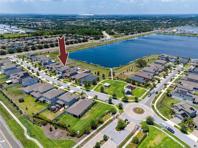 11320 Chilly Water Ct, Riverview, FL 33569 - aerial view of property and surrounding area featuring nearby suburban area and a nearby body of water