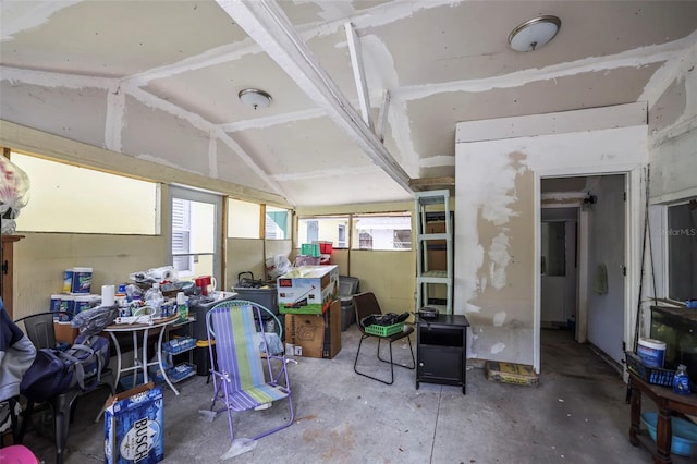 2174 62nd St N, Clearwater, FL 33760 - misc room with concrete floors and lofted ceiling