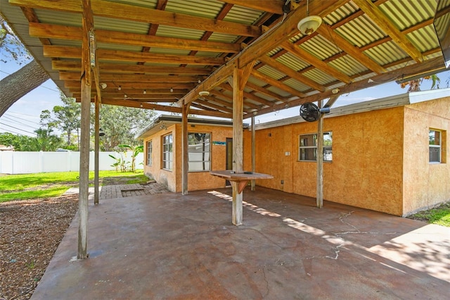4400 Helena St NE, Saint Petersburg, FL 33703 - view of patio / terrace featuring a carport