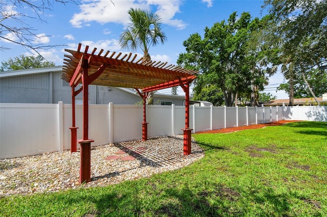 4400 Helena St NE, Saint Petersburg, FL 33703 - view of yard with a pergola
