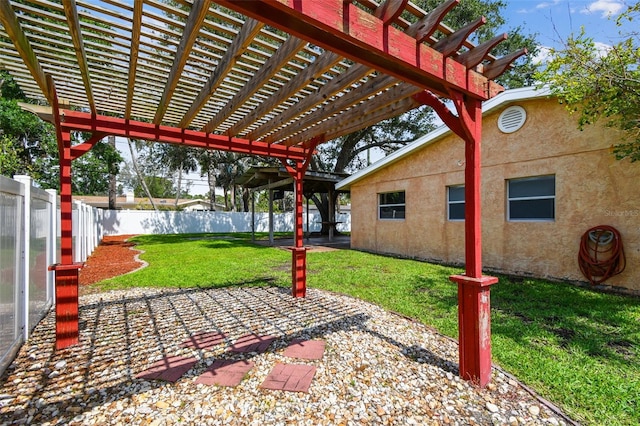 4400 Helena St NE, Saint Petersburg, FL 33703 - view of patio featuring a pergola