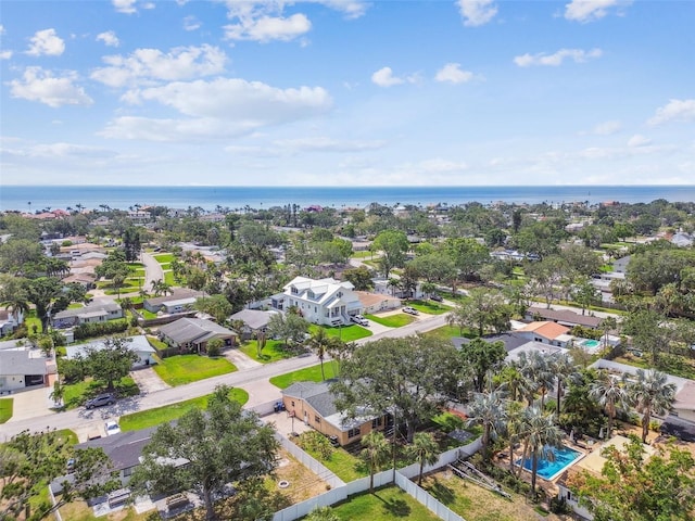 4400 Helena St NE, Saint Petersburg, FL 33703 - aerial perspective of suburban area with a large body of water and a pool