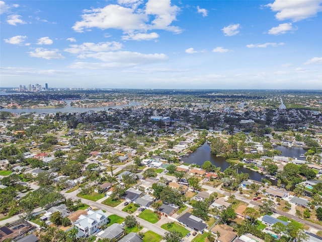 4400 Helena St NE, Saint Petersburg, FL 33703 - aerial overview of property's location featuring a large body of water and nearby suburban area