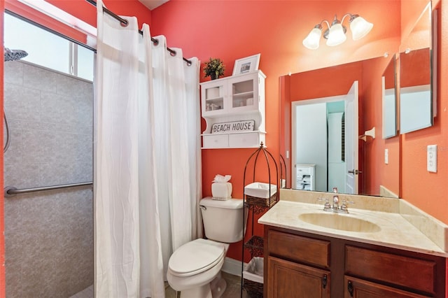 16039 Ternglade Dr, Lithia, FL 33547 - full bath with tiled shower, toilet, and vanity