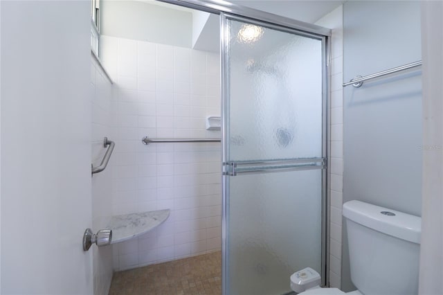7400 Sun Island Dr S Unit 501, South Pasadena, FL 33707 - bathroom featuring a stall shower and toilet