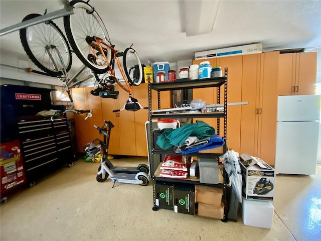 4808 Jewell Ter, Palm Harbor, FL 34685 - garage with freestanding refrigerator