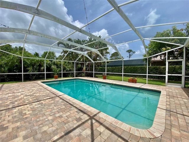 4808 Jewell Ter, Palm Harbor, FL 34685 - view of pool with a patio and a lanai
