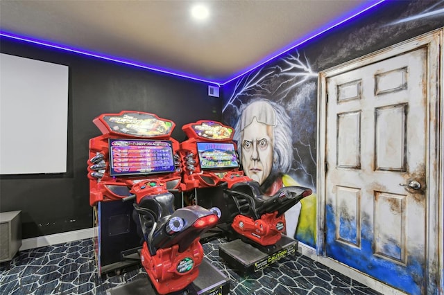 7523 Excitement Dr, Kissimmee, FL 34747 - recreation room with baseboards