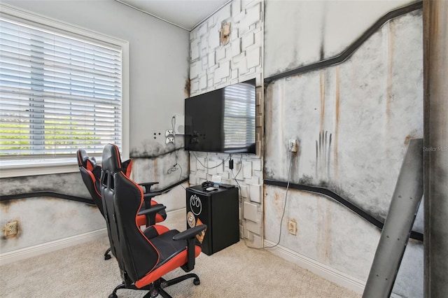 7523 Excitement Dr, Kissimmee, FL 34747 - home office with carpet and baseboards