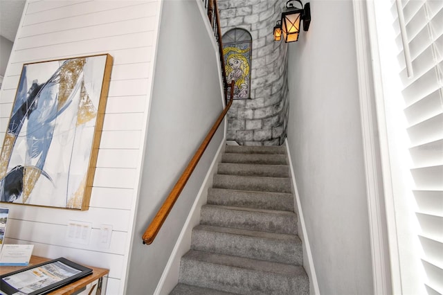 7523 Excitement Dr, Kissimmee, FL 34747 - staircase with baseboards and carpet