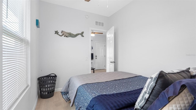 1615 28th Ave N, Saint Petersburg, FL 33713 - bedroom with wood finished floors, baseboards, and ceiling fan